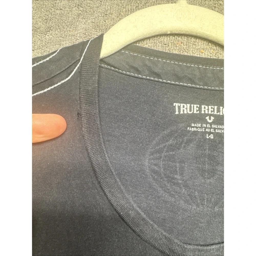 True Religion Graphic T Shirt Mens Small Black Buddha World Tour 2016 Streetwear